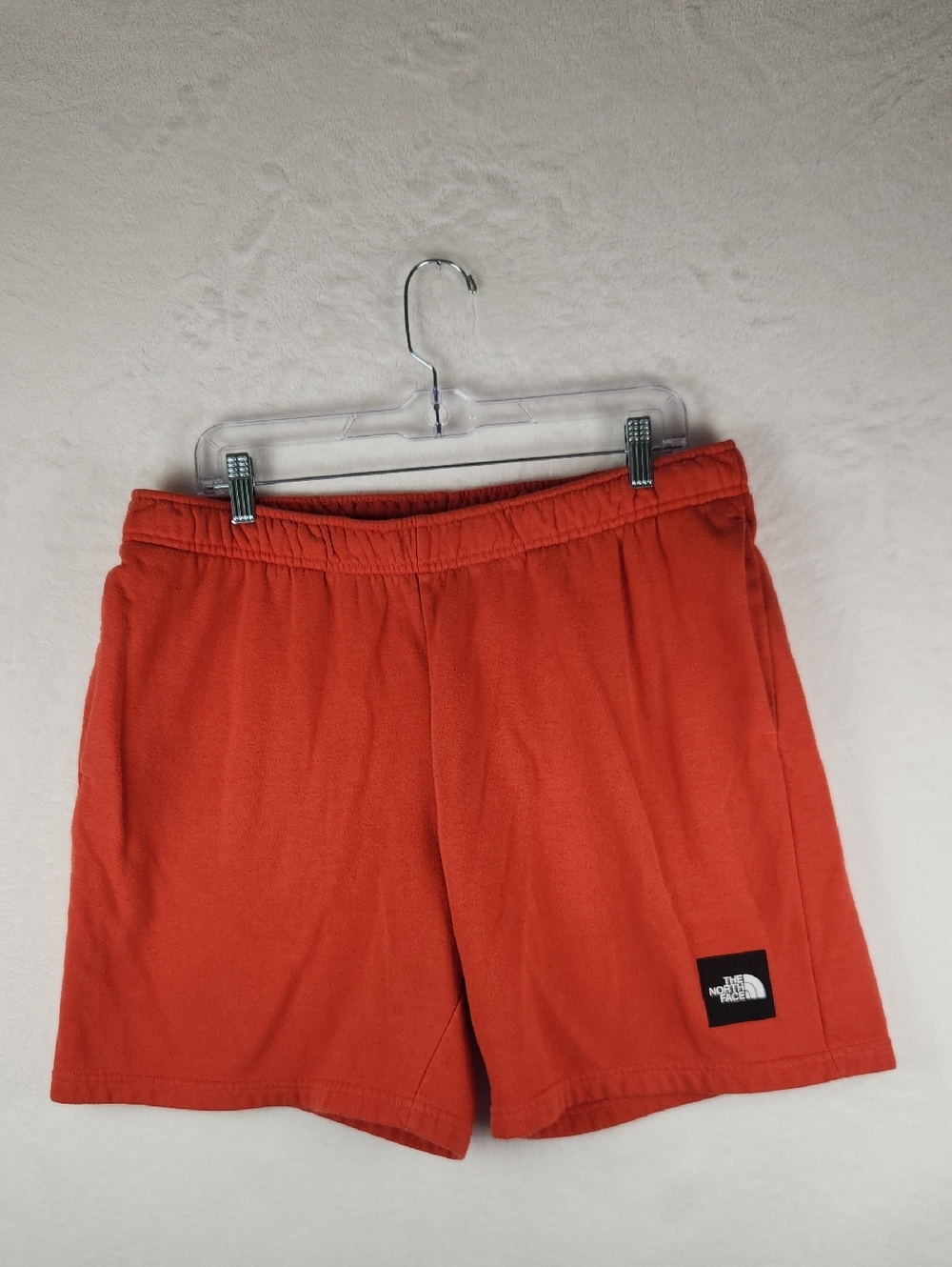 The North Face Men's Box NSE Cotton Fleece Shorts In Rusted Bronze Red Orange L
